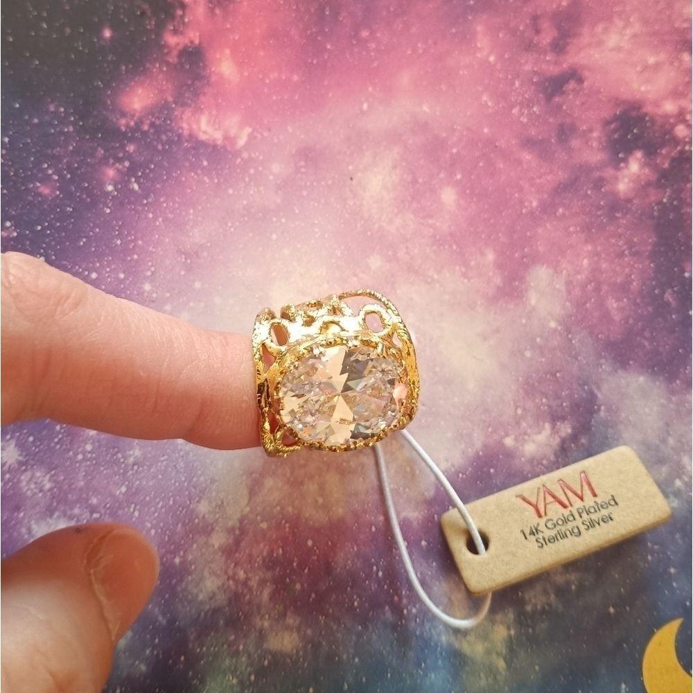 YAM 14K plated Silver Ring - Picture 4 of 16